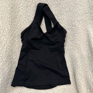 Pre-owned Black Lululemon Tank Top